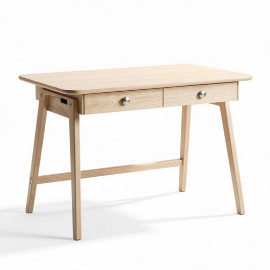 Scrivania in legno di pino con due cassetti dimensioni 120 x 60 x 75cm