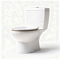 Toiletto ceramico bianco con sistema di scarico a risparmio idrico dimensioni 70 x 38 x 82cm
