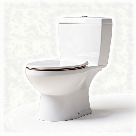Toiletto ceramico bianco con sistema di scarico a risparmio idrico dimensioni 70 x 38 x 82cm